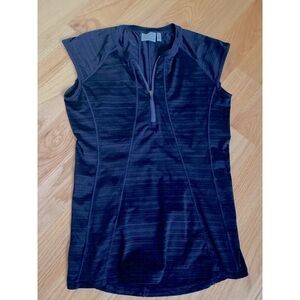 Athleta Pacifica Top Shirt Womens S Purplr 1/4 zip activewear Running workout